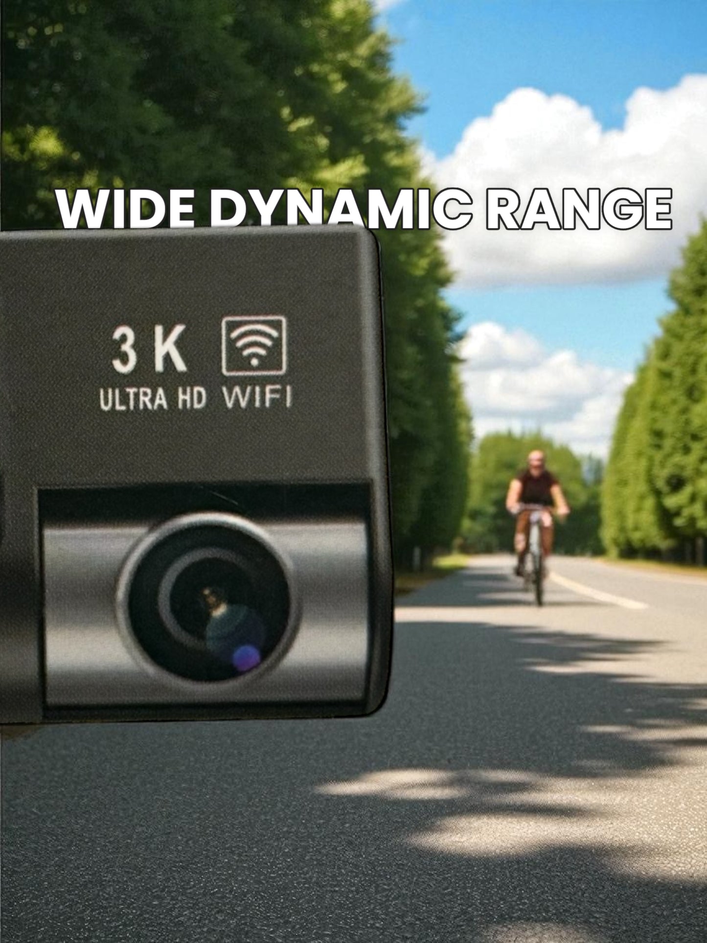 A800 PRO 3K  HD Dashcam | APP-Wifi Connection | Front and Rear - Modheads.in