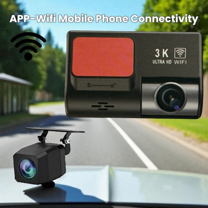A800 PRO 3K  HD Dashcam | APP-Wifi Connection | Front and Rear - Modheads.in