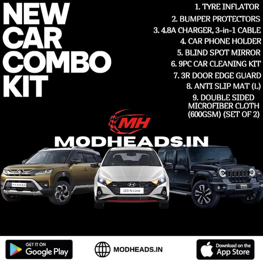 New Car Combo Kit | Must Have Items | Special Gift Included - Modheads.in