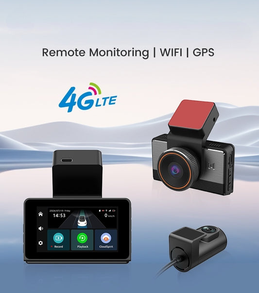 ATHENS 4G Dashcam | 3K+Full HD | Front and Rear | GPS Tracking | Remote Monitoring - Modheads.in