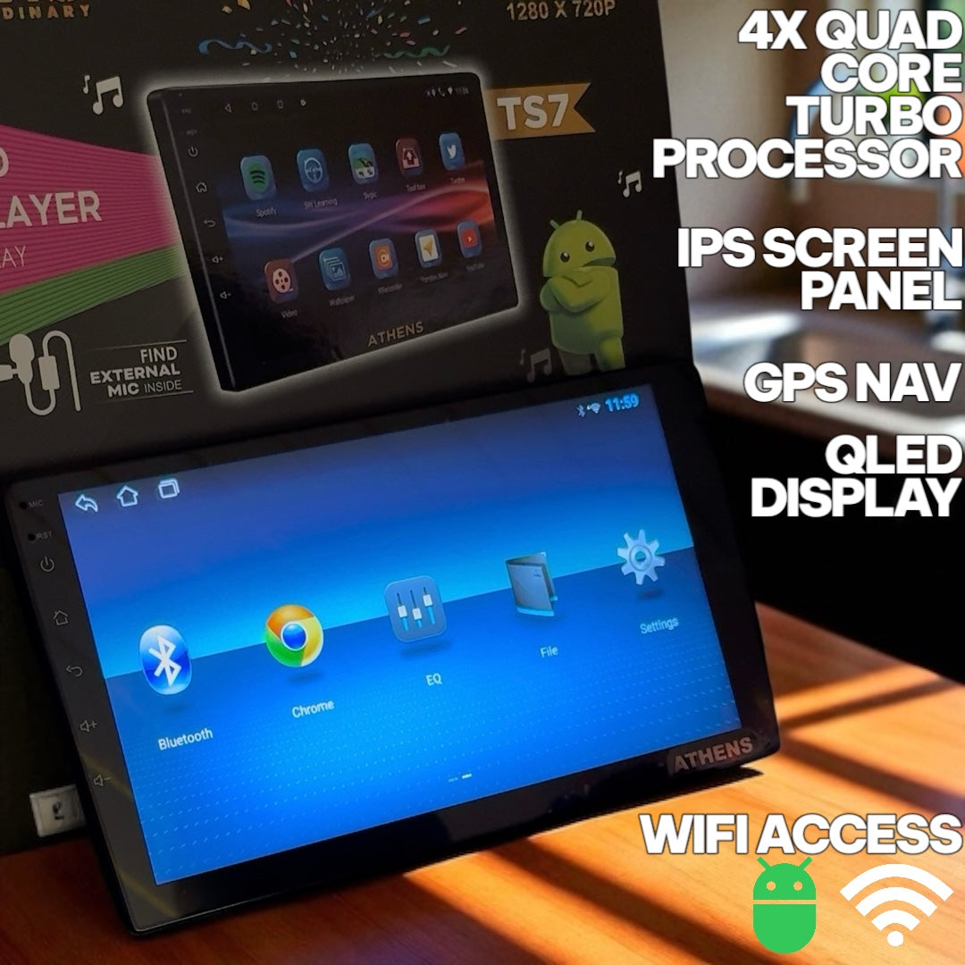 ATHENS 9" TS7 Android Player | 2/32 | 1 Year Warranty | QLED 1280 X 720P