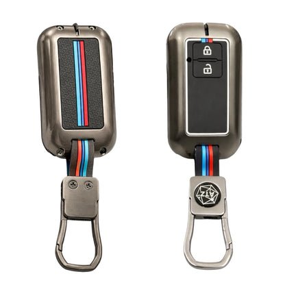 Grey Metal Keycover for Maruti Suzuki / Toyota | 2 Button