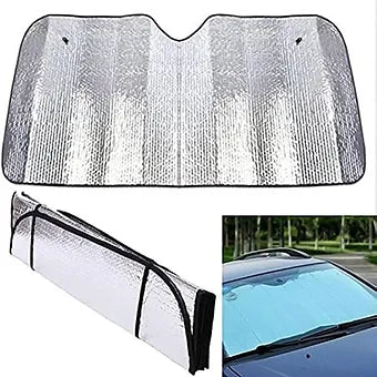 Front Foldable Silver Sunshade - Modheads.in