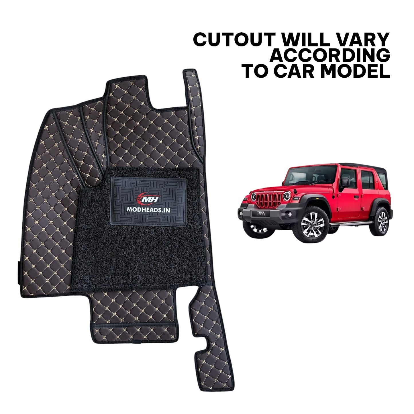 7D Mats For Thar Roxx | Coffee - Modheads.in