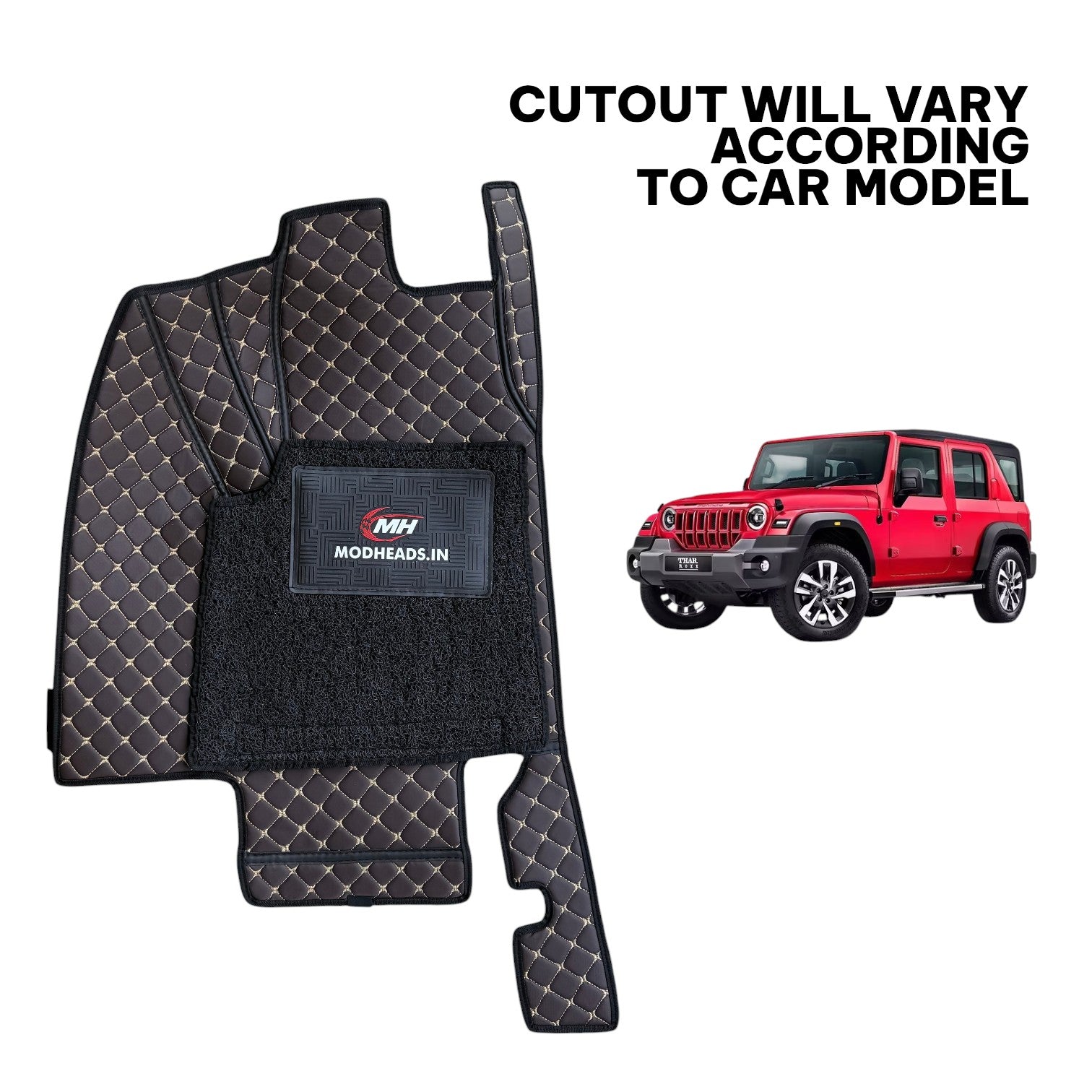 7D Mats For Thar Roxx | Coffee - Modheads.in