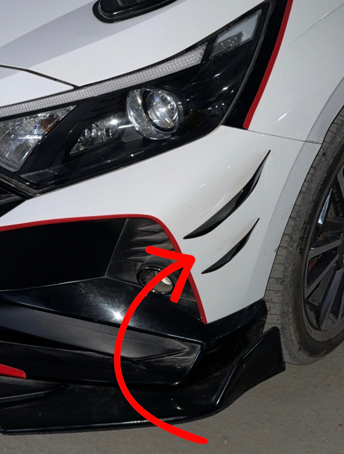 Type 5 Bumper Canards Bumper Protector Knives