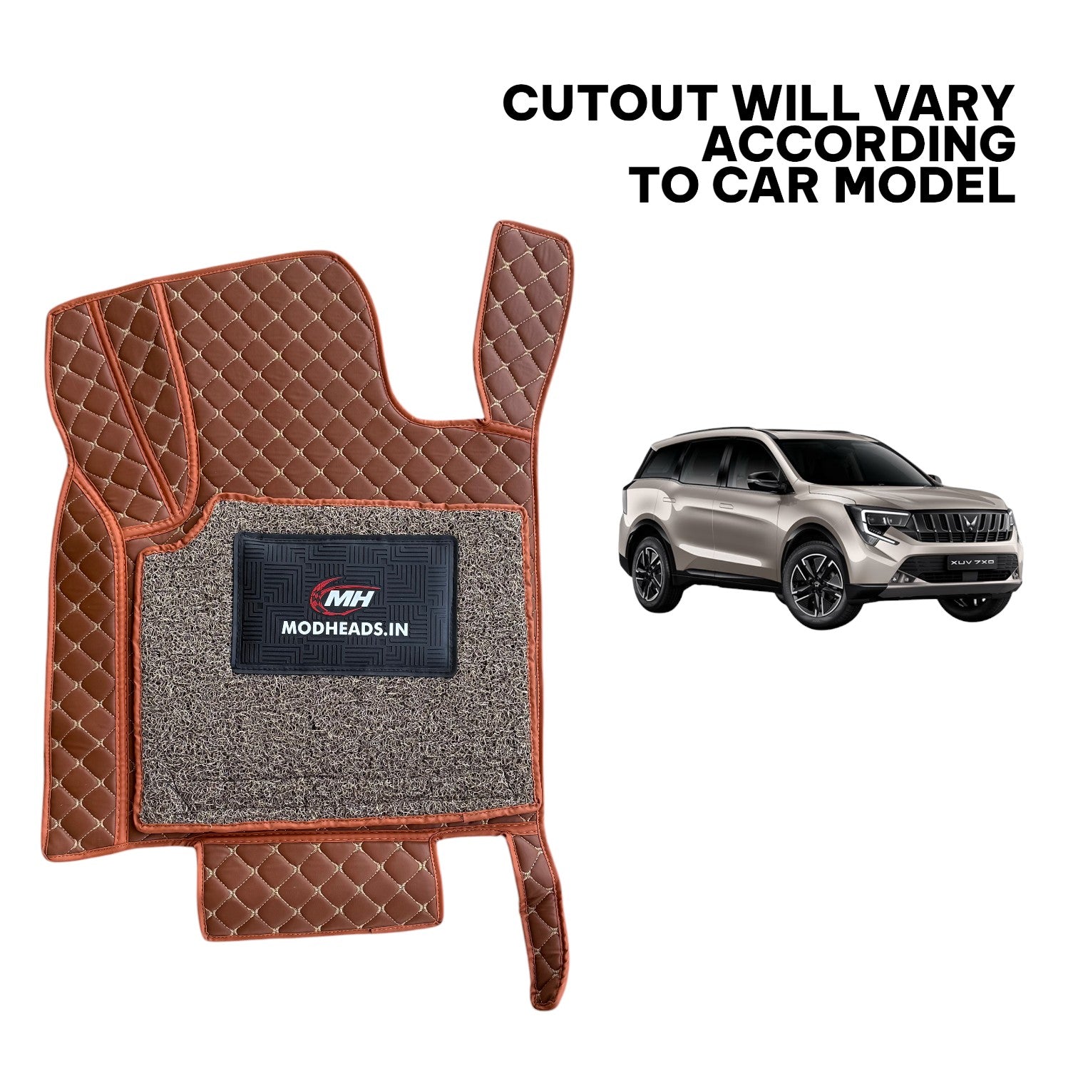 7D Mats For XUV 7XO | Tan - Modheads.in
