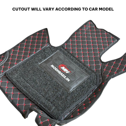 7D Mats for Slavia | Black/Red - Modheads.in
