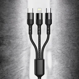 CAROS 4.8A Charger With 3-in-1 Charging Cable - Modheads.in