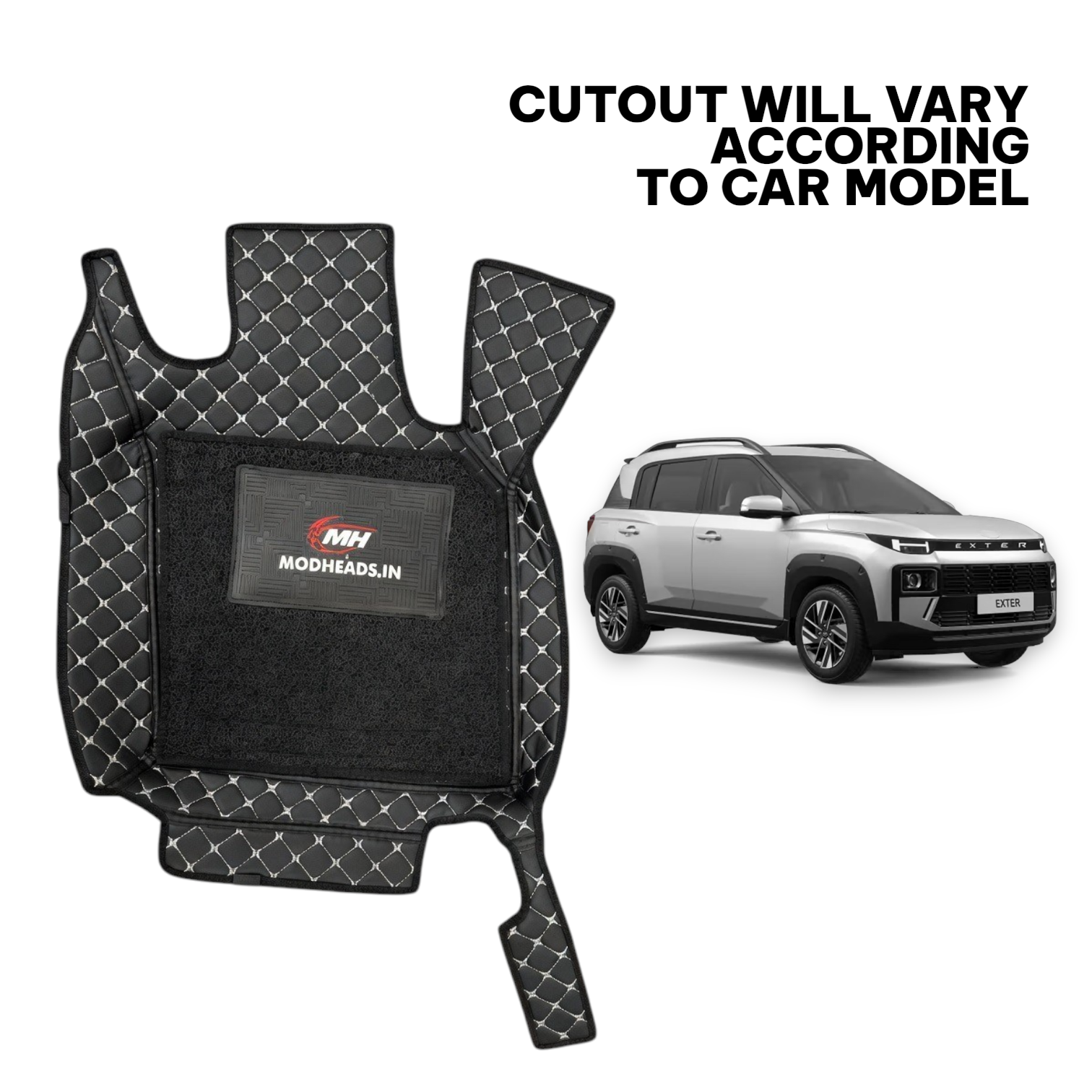 7D Mats For Exter 2026+ | Black/Silver - Modheads.in