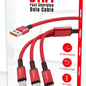 SIMOX 3in1 Charging Cable - Modheads.in