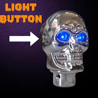 Skull Gear Knob With Light - Modheads.in