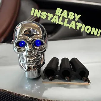 Skull Gear Knob With Light - Modheads.in