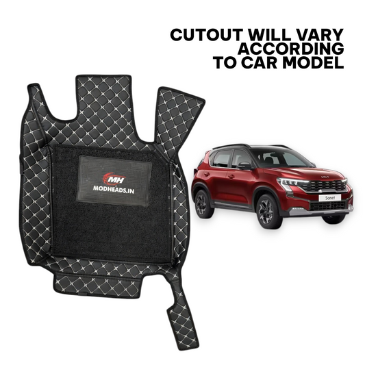 7D Mats For Sonet 2024+ | Black/Silver - Modheads.in