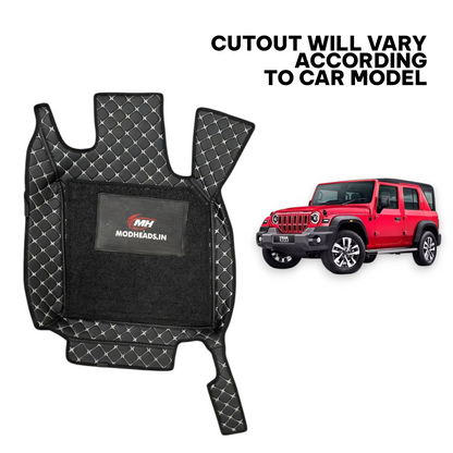7D Mats For Thar Roxx | Black/Silver - Modheads.in