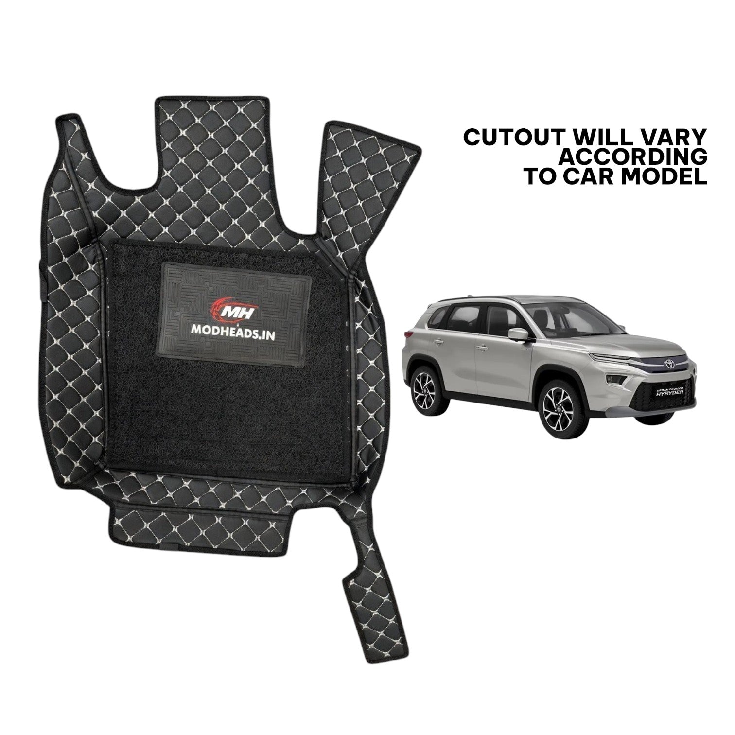 7D Mats for Hyryder | Black/Silver - Modheads.in