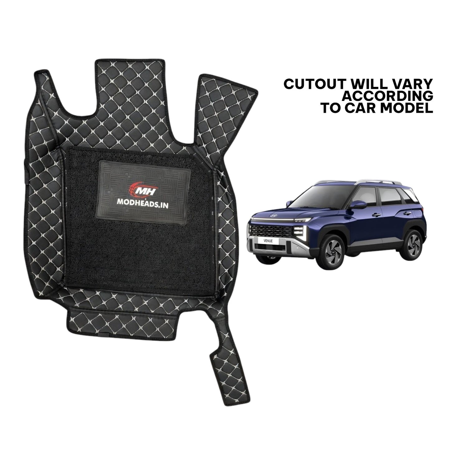 7D Mats For Venue 25+ | Black/Silver - Modheads.in