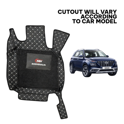 7D Mats For Venue 2019-25 | Black/Silver - Modheads.in